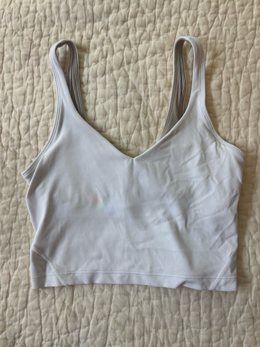 Lululemon Align Tank White V-Neck Crop
